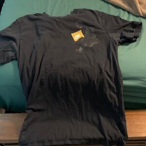 Nike Black Tee with Gold Logo